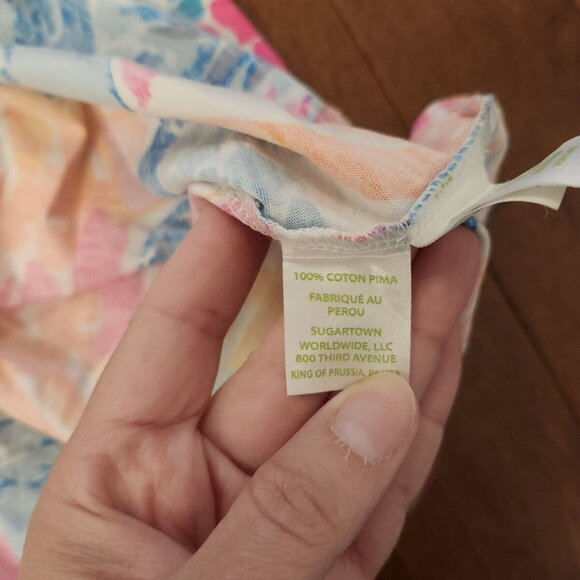 Lily Pulitzer women's pima cotton pineapple dress in size XS - Picture 4 of 7